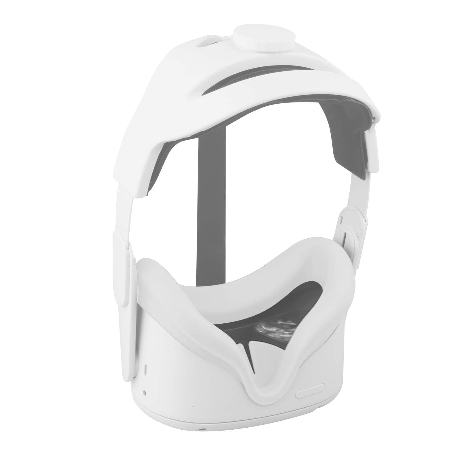 Silicone VR Face Cover for Meta/Oculus Quest 2 VR Headset Sweatproof Waterproof Replacement Face Pads Meta/Oculus Quest 2 Accessories (Gray)