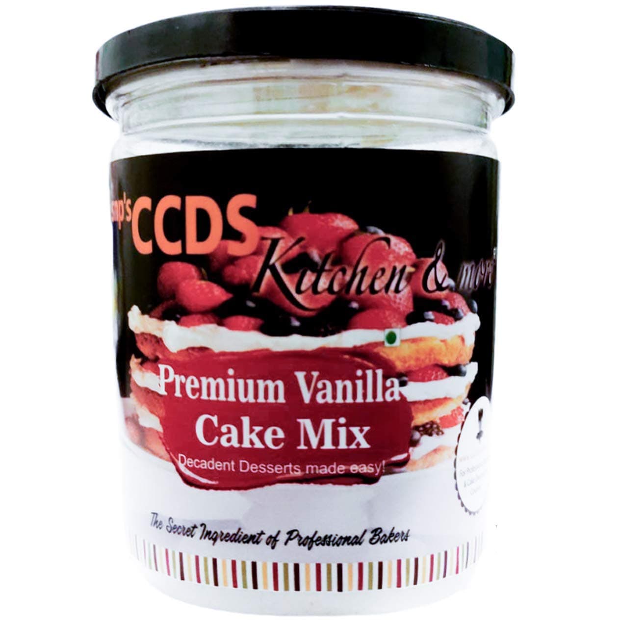 CCDS 100% Egg-Less Premium Vanilla Cake Pre-Mix 250 Grams cooking food baking
