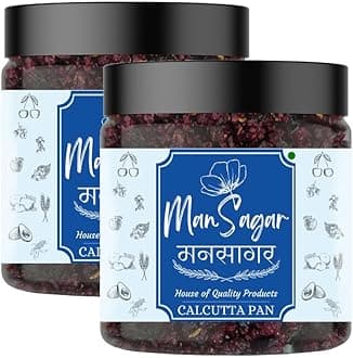 ManSagar Calcutta Pan Mukhwas – Pack of 2 (500g Each) | Total 1Kg | Authentic Indian Mouth Freshener Jar | Traditional Calcutta Flavor for Fresh Breath & Digestion