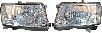 A Pair Headlights Compatible With Nissan SAFARI Patrol GR V Wagon Y61 26010VD300 26010VD325 2000/05-2023/12