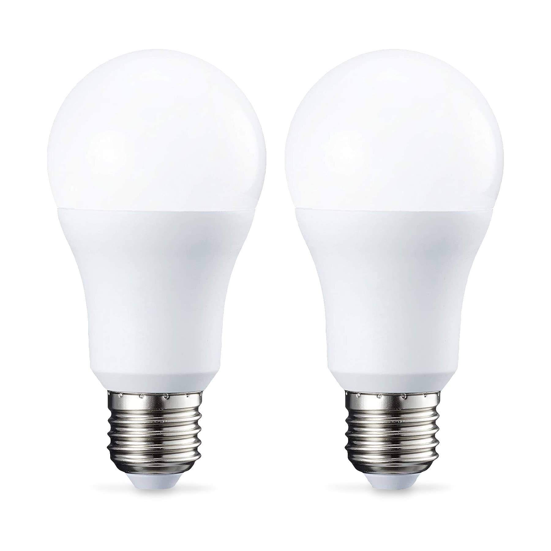 Amazon Basics LED E27 Edison Screw Bulb, 10W (Equivalent to 75W), Cool White, Non Dimmable - Pack of 2