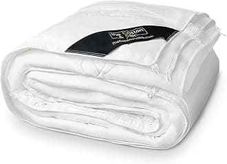 The Cotton & Silk® 100% Mulberry Silk Filled Comforter for All Seasons - Luxury, Ultra Soft, Breathable, Naturally Body-Hugging Silk Duvet Insert/Bedding Blanket - Queen Size