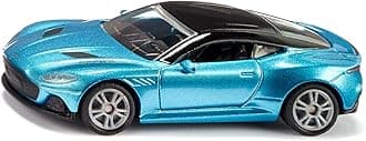 Siku 1582, Aston Martin DBS Superleggera, Toy car, Metal/Plastic, Blue, Openable Doors, Sports Rims with Rubber Tyres