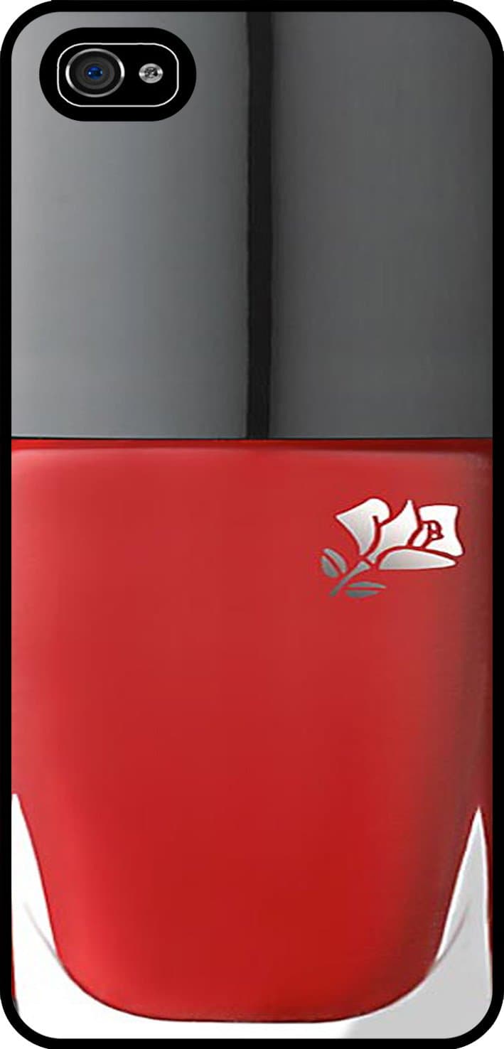 Nail Polish Red, Funny Iphone 5 Hard Case Black