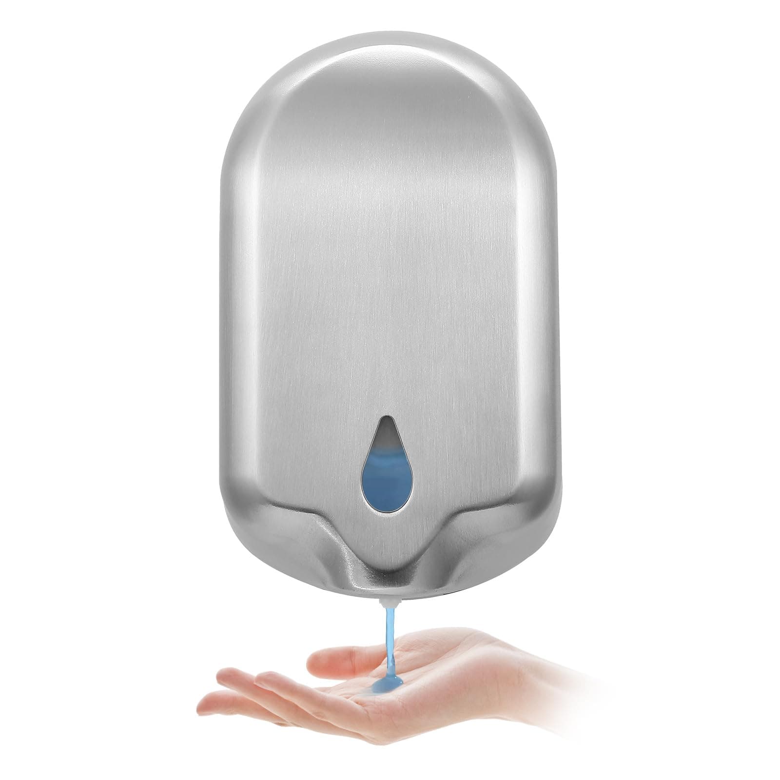 Bathroom Wall Mounted Liquid Soap Dispensers, Automatic Sensor Touchless,Easy Refill,Large 1200 ml/40.5 oz (Stainless Steel)