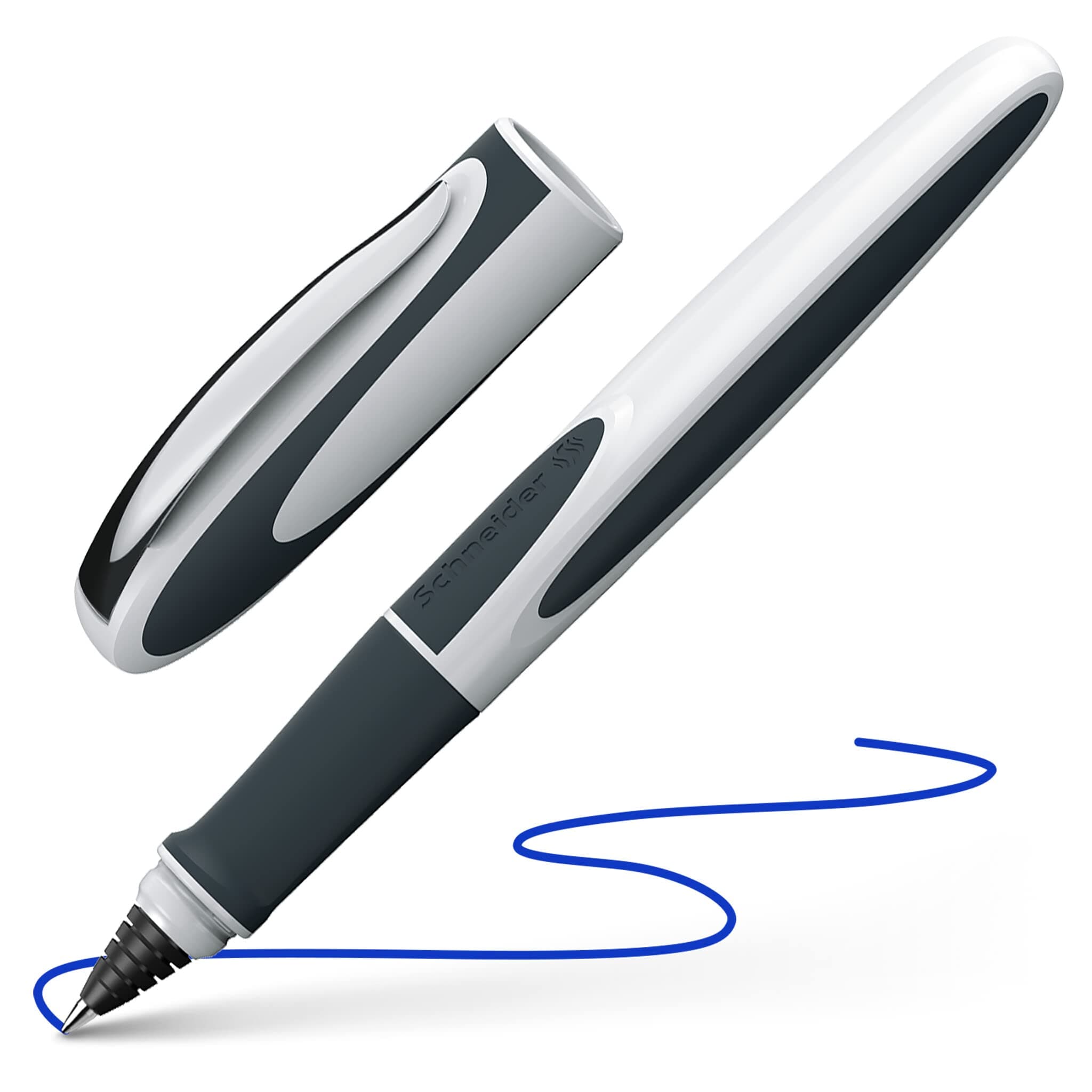 Pióro kulkowe Ray M bialo-szare