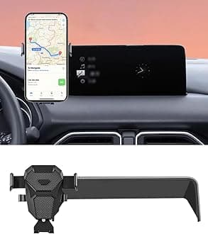 Car Phone Holder for Mazda CX5/CX-5 Accessories 2021-2024 2022 2023 Mount Cell Phone Holder for 2024 CX5 Fit for Most Smartphones (10.25 inch Screen Only)