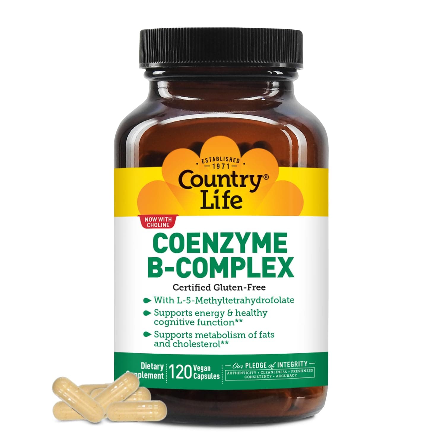 Country Life Coenzyme B-complex, 120 Caps
