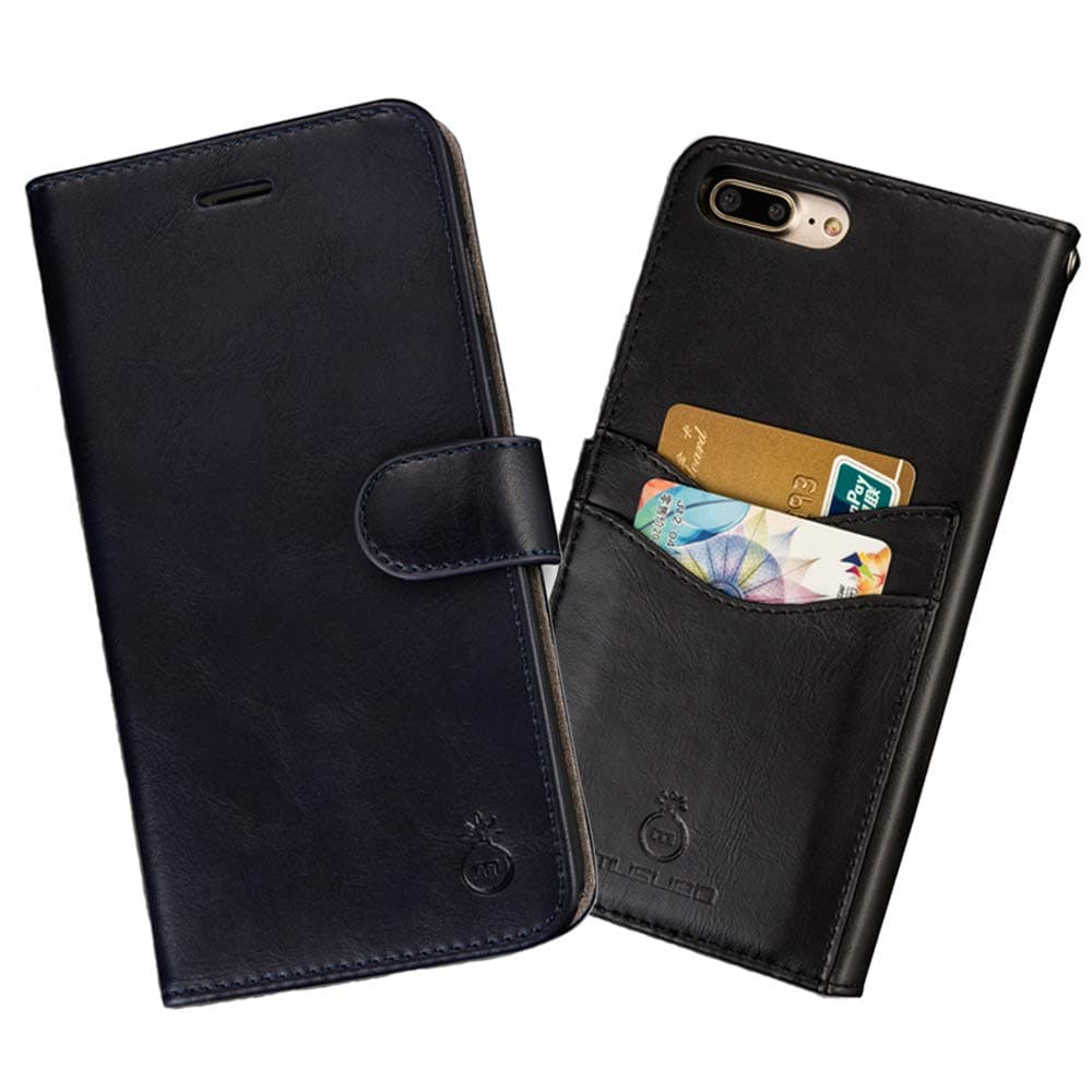 Mens Wallet Case for iPhone X, iPhone X Wallet Phone Case Leather Phone Case for iPhone X,Folio Flip Cell Cover Detachable Slim Case iPhone Magnetic Wallet with Card Slots Cash Pocket iPhone Box Case