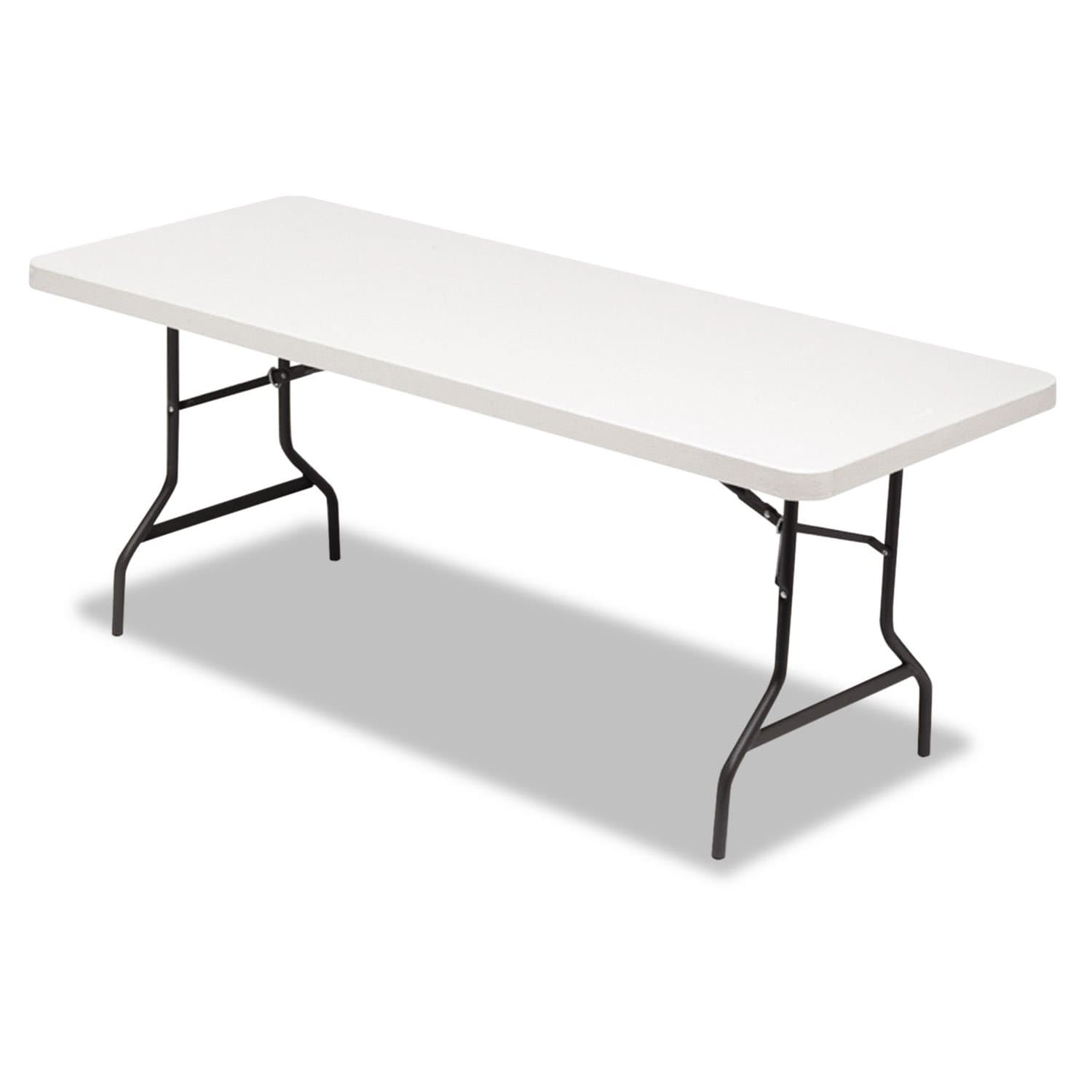 Alera Resin Rectangular Folding Table, 72w x 30d x 29h, Platinum (ALE65600)