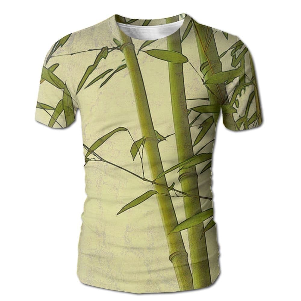 Zen Bamboo Design Summer Basic Men's Crew Neck T-Shirt