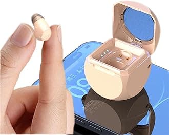 Small Mini Invisible Earbuds Bluetooth Earbud Wireless Smallest Micro Ear Bud Tiny Discreet Earbuds for Small Ears Ear Canals Mini Invisible Ear Buds Invisible Discreet Headphones