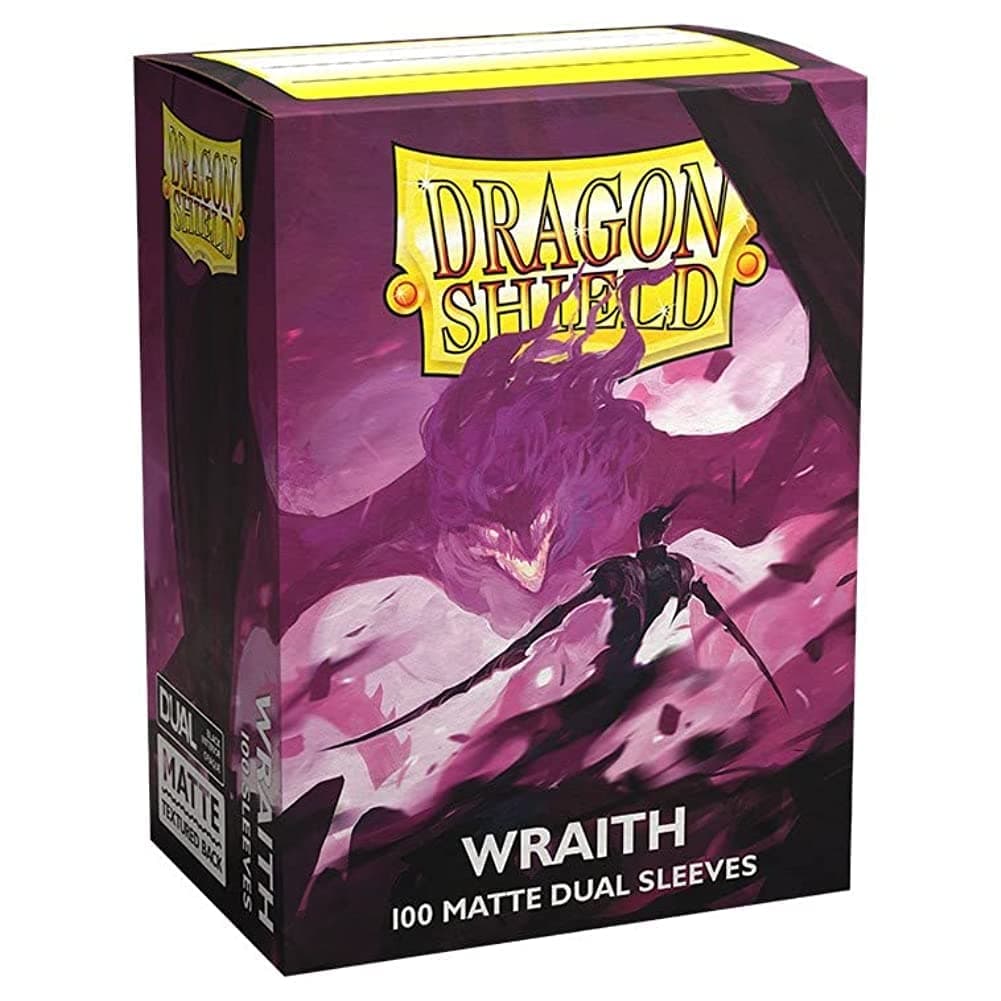 Card Game Dragon Shield Dual Matte Wraith Standard Size 100 ct Sleeves Individual Pack