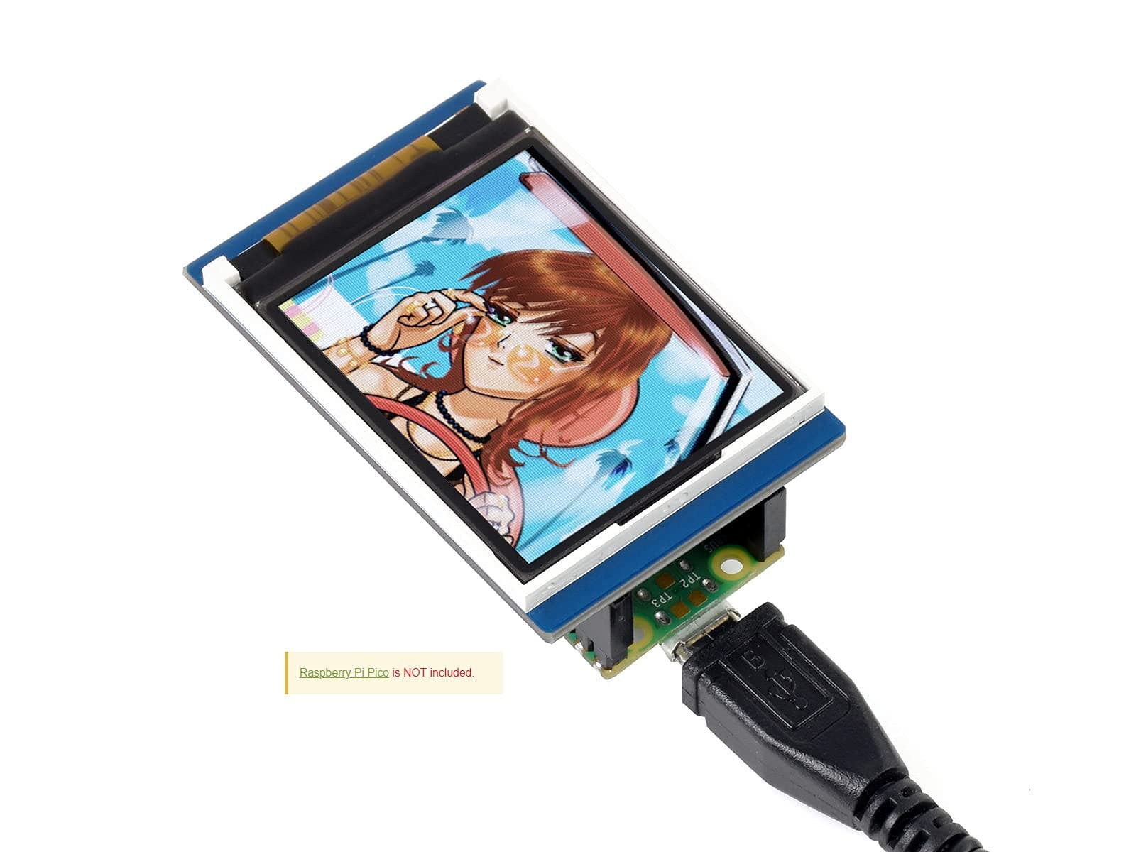 1.8inch LCD Display Module for Raspberry Pi Pico Microcontroller Board,160×128 Resolution 65K RGB Colors Display TFT Screen,SPI Interface