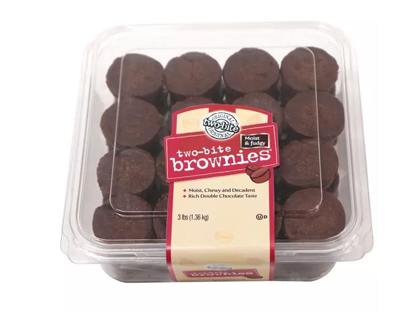 Original Two-bite Brownies - 3 lbs (1.36 kg)