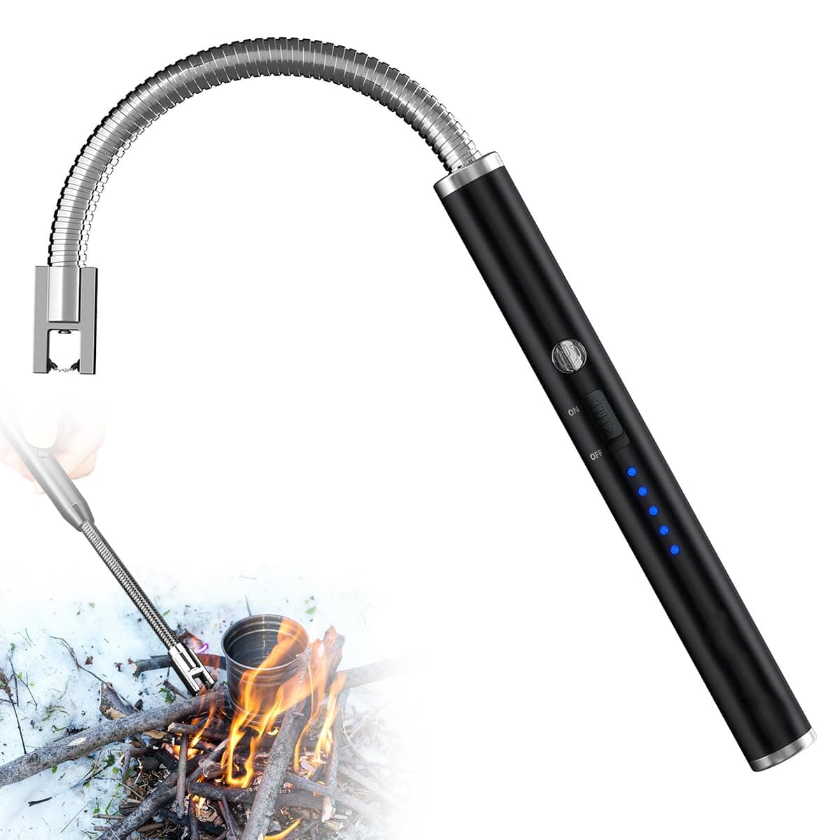 Electric Arc Lighter, Plasma Lighter Flameless Windproof USB Rechargeable