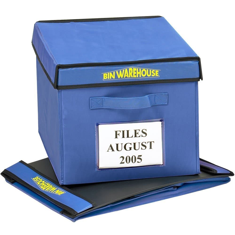 Bin Warehouse DFAE09FT6P Fold-A-Tote, 9-Gallon Size, 6-Pack