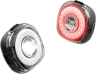 Lumos Smart Bike Light System - Sync Front & Rear LED Light, Custom Brightness, Flash Pattern, Day/Night mode, Turn Signals, Brake lights, Bicycle Accessories for Night Riding