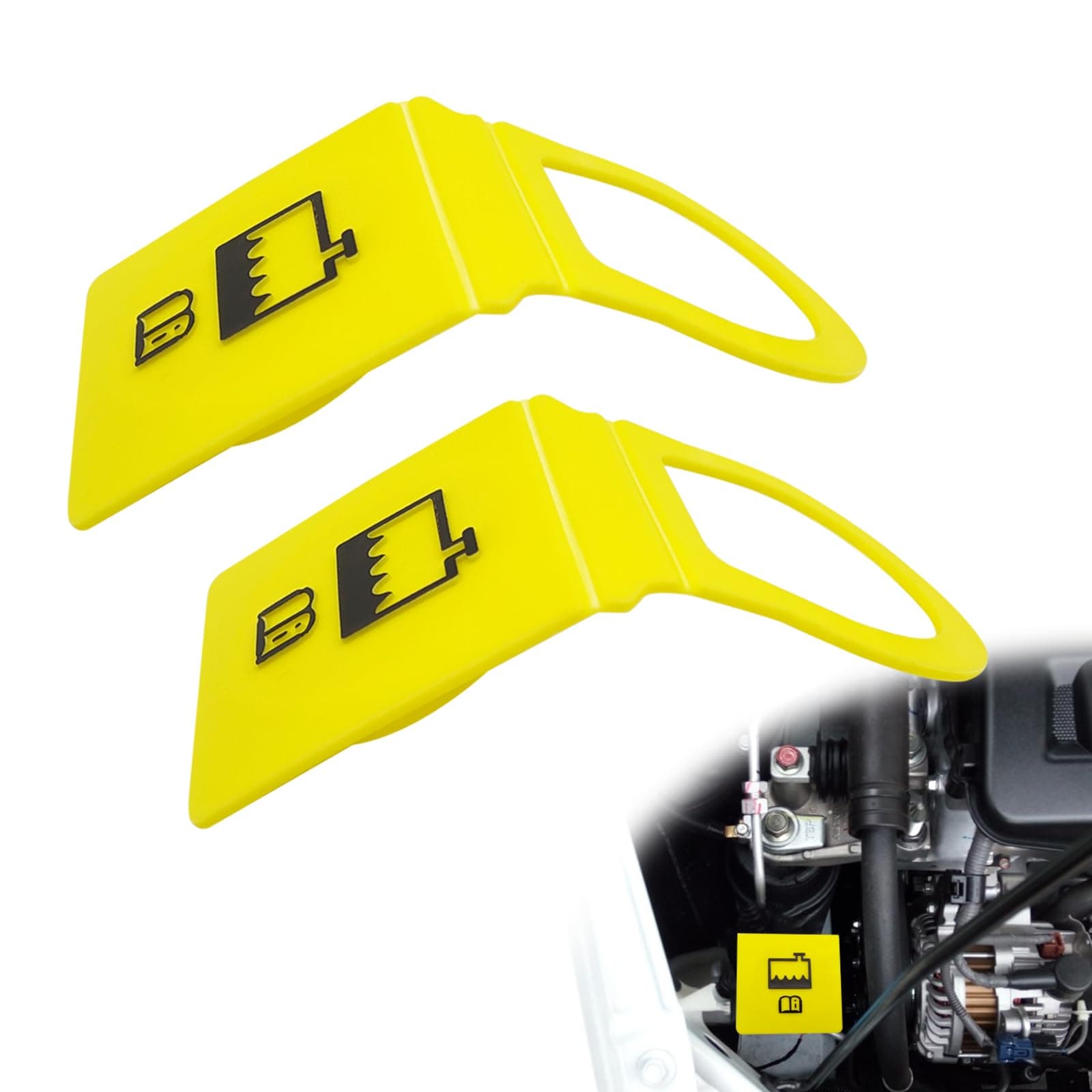 2 Pcs Engine Coolant Reservoir Cap, Engine Coolant Reservoir Radiator Recovery Overflow Tank Cap Compatible with Chrysler/Dodge/Jeep/Ram 55111074AA 52079331