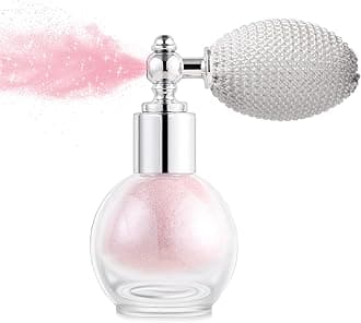 Hair and Body Glitter Spray, Holographic Glitter Highlighter Powder, Face Body Clothes Shiny Glitter, Loose Shimmer Hairspray Festival Rave Prom Accessories (Nude Pink)