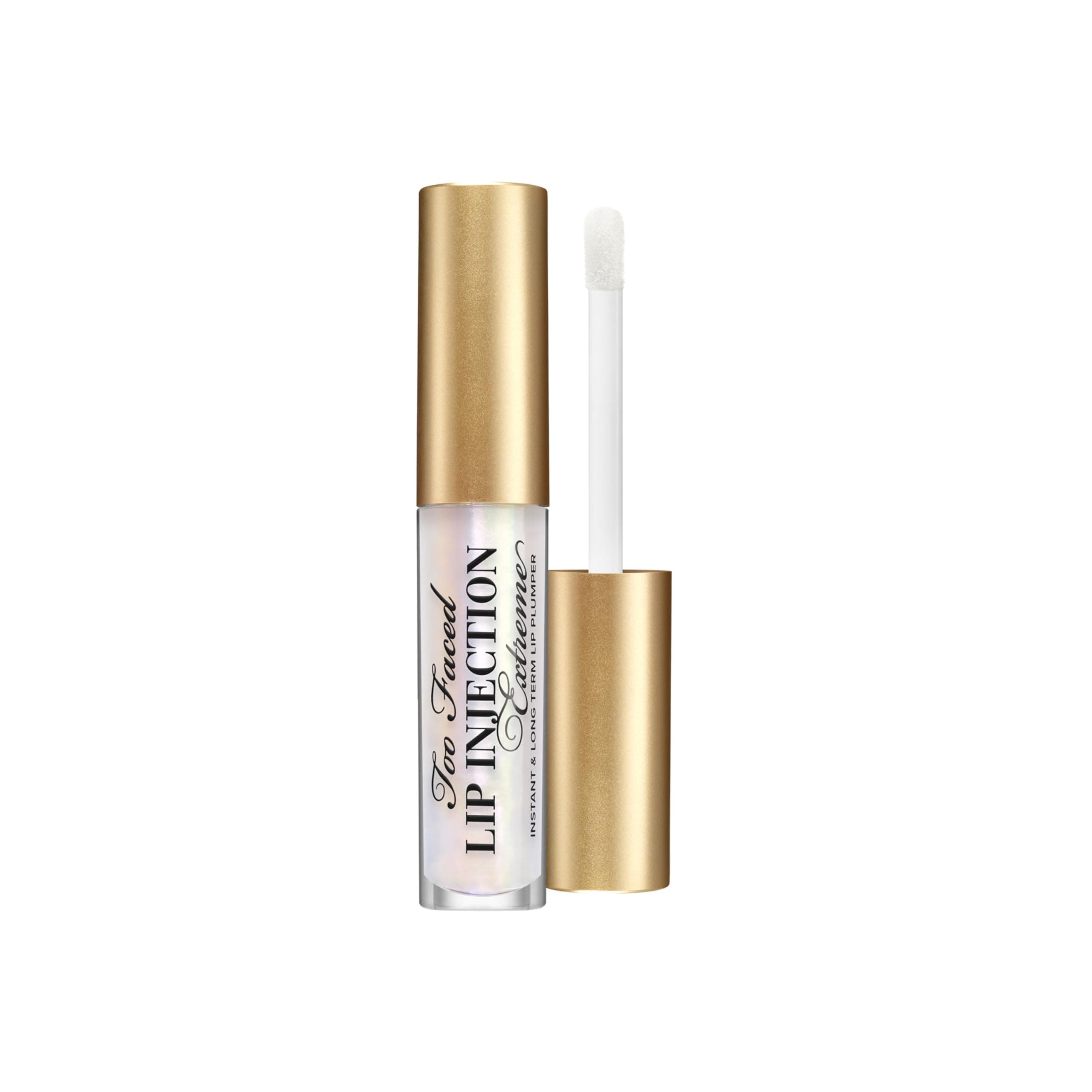 Too Faced Lip Injection Extreme Plumping Clicks | Hydrating, Sheer-To-Medium Buildable Coverage, Lip Plumper with Click Applicator