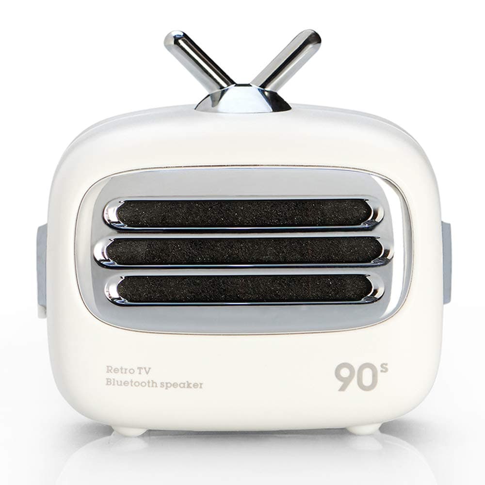 CLAW A2 Retro Portable Bluetooth Speaker with Mic (White)