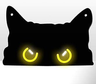 GGK Black Cat Neon Sign, Dimmable Cat Neon Light LED Wall Decor, Cat Lover Presents for Women, USB Powered Cat Night Light for Bedroom, Dorm, Home Decor