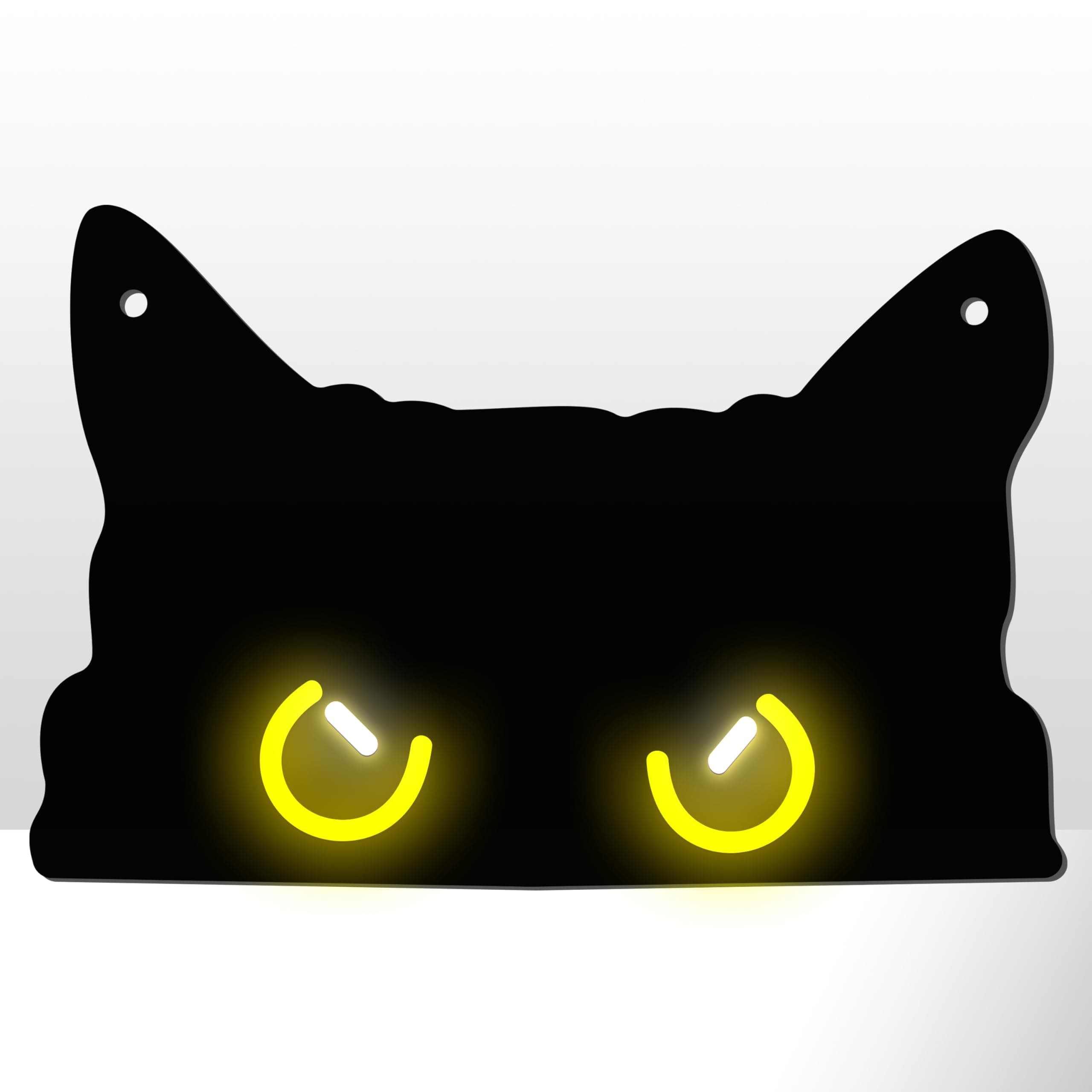 GGK Black Cat Neon Sign, Dimmable LED Wall Decor, USB Powered Night Light for Bedroom, Dorm, Home Decor