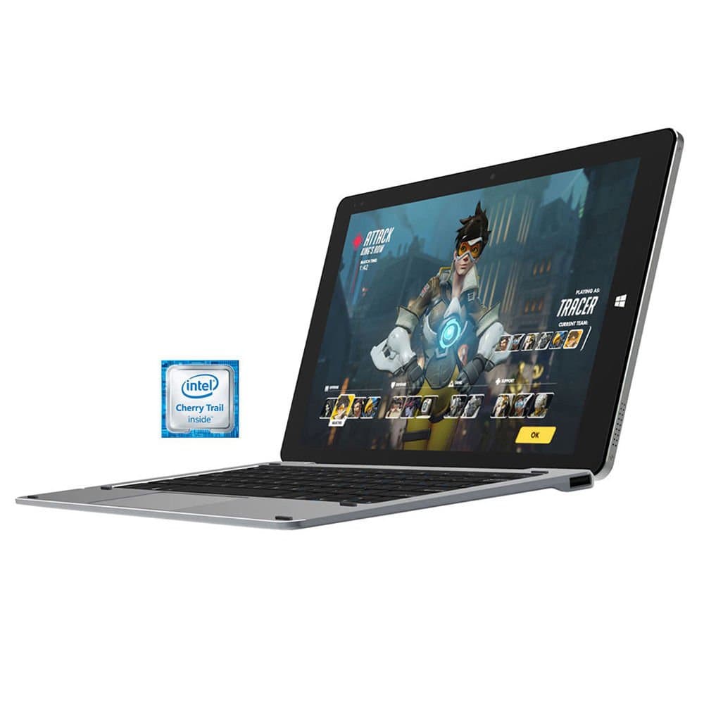 Chuwi Hi10 Pro 10.1" Tablet PC + Docking Keyboard 2 in 1 Laptop Windows 10 & Android Dual OS Intel Quad Core 4GB RAM 3A Fast Charge 64GB HDMI USB 3.0 OTG