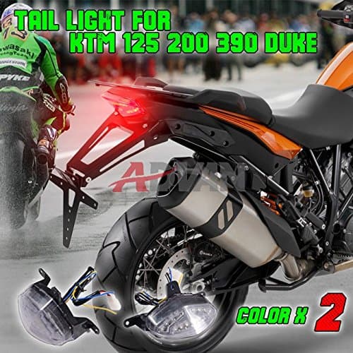 Advan Integrated Clear LED Tail Light Turn Signals For KTM 125 200 390 Duke
