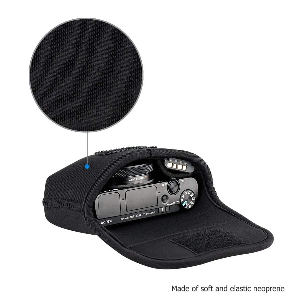 JJC Compact Camera Case Travel Case for Canon PowerShot ELPH 180 ELPH190 SX620 SX720 SX730 SX740 HS G7X Mark II G9X Mark II Panasonic ZS50 ZS70 ZS100 ZS200 TS30 Nikon Coolpix A10 A900 AW130 W100 W300