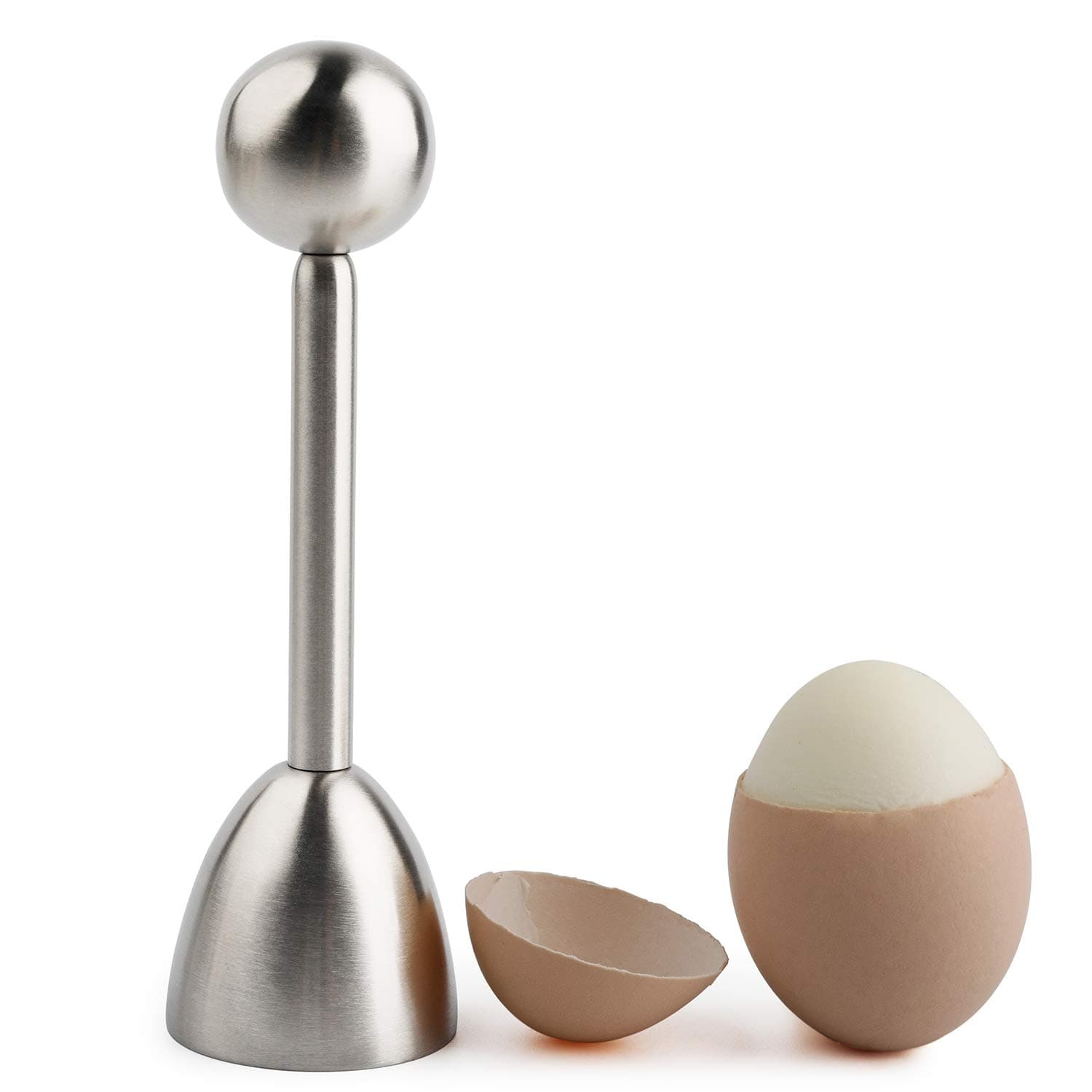 Egg Cracker Topper Cutter for Soft Boiled Eggs Stainless Steel Shell Remover Separator Kitchen Tool