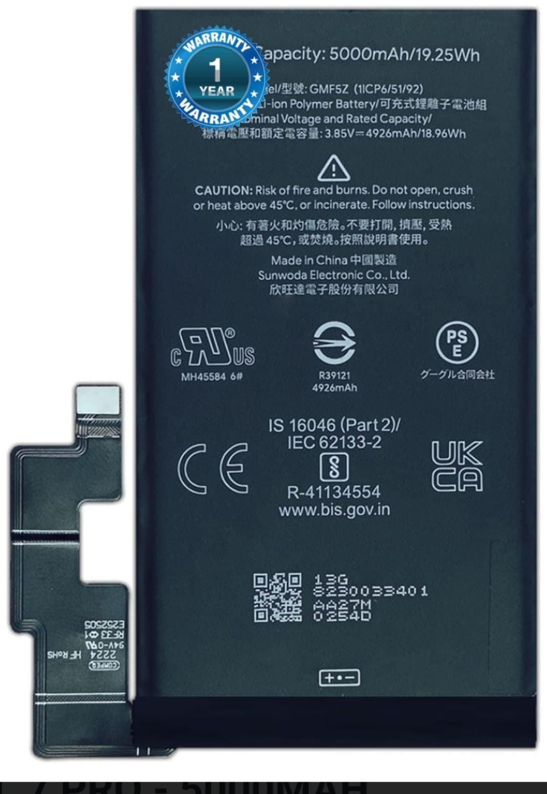 Original GMF5Z Battery for Google Pixel 7 Pro Battery with 1 Year Warranty**** (TIP35)