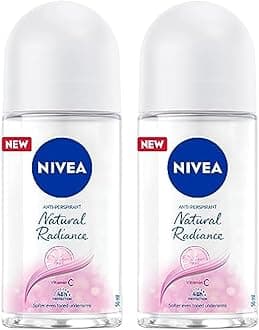 NIVEA, Women's Antiperspirant Roll-on Natural Radiance, 50 ml, Pack of 2