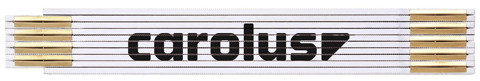 Carolus 9533.20 Wood Sectioned Folding Ruler, 2 m