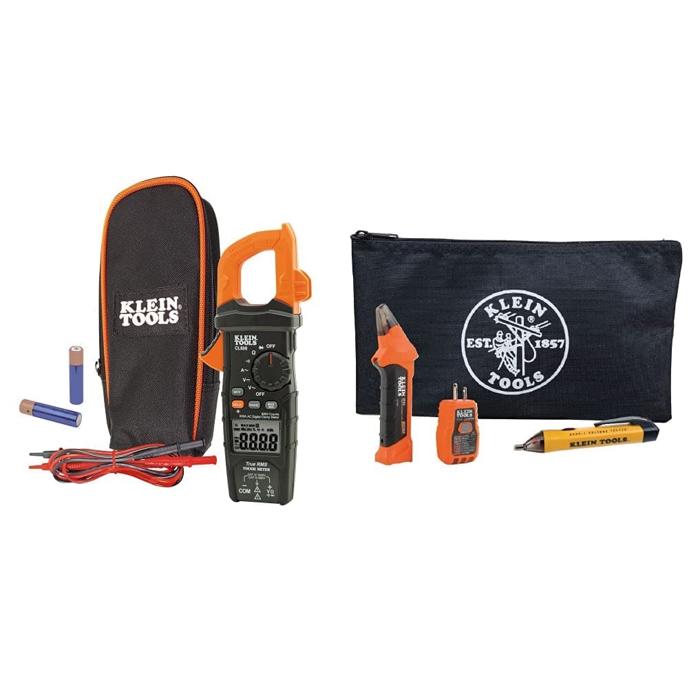 Klein Tools Electrical Tester Bundle with Circuit Breaker Finder and Accessories