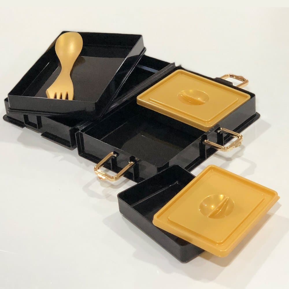 Nani's Book Box (Black) | A Perfect Compact Office Lunch Box | Innovative Tiffin Box | Innovative Product