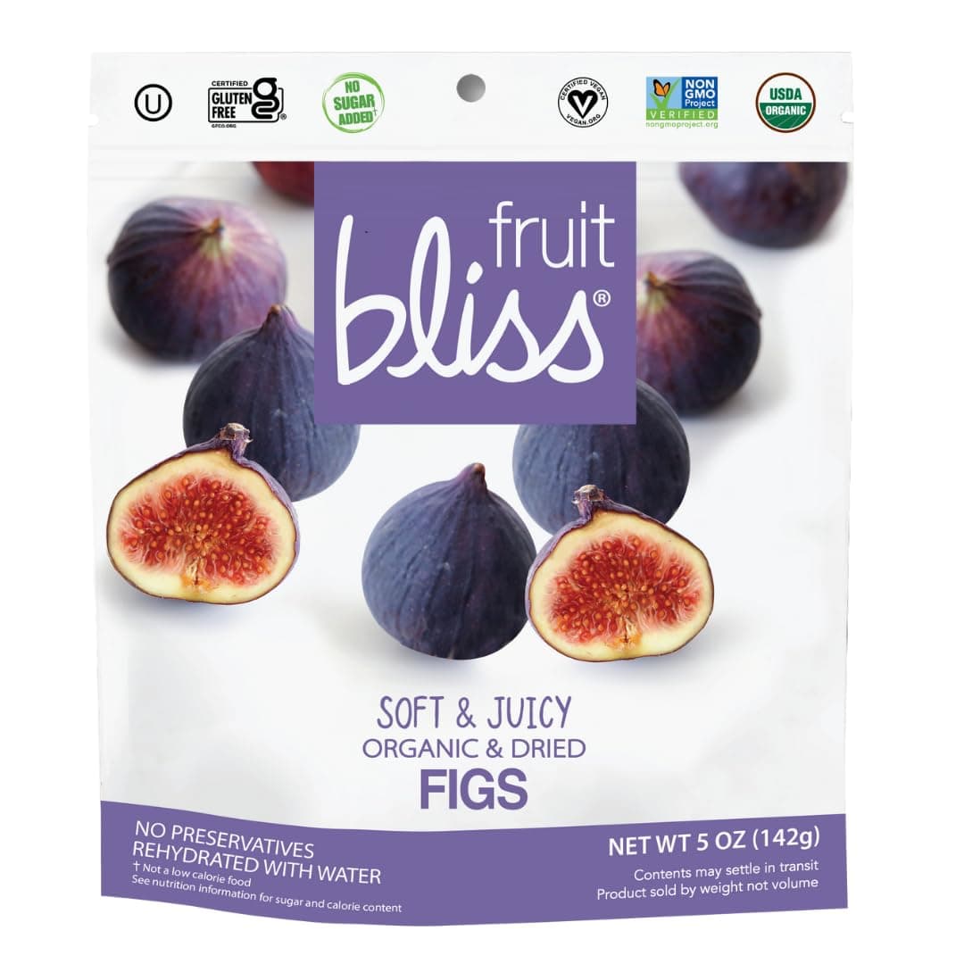Organic Turkish Figs Dried Fruit Snacks 6 Pack 5oz