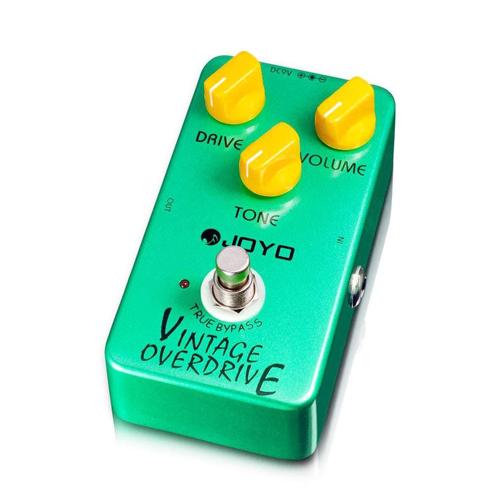 Vintage Overdrive Pedal Classic Tone for Electric Guitar Effect - True Bypass (JF-01)