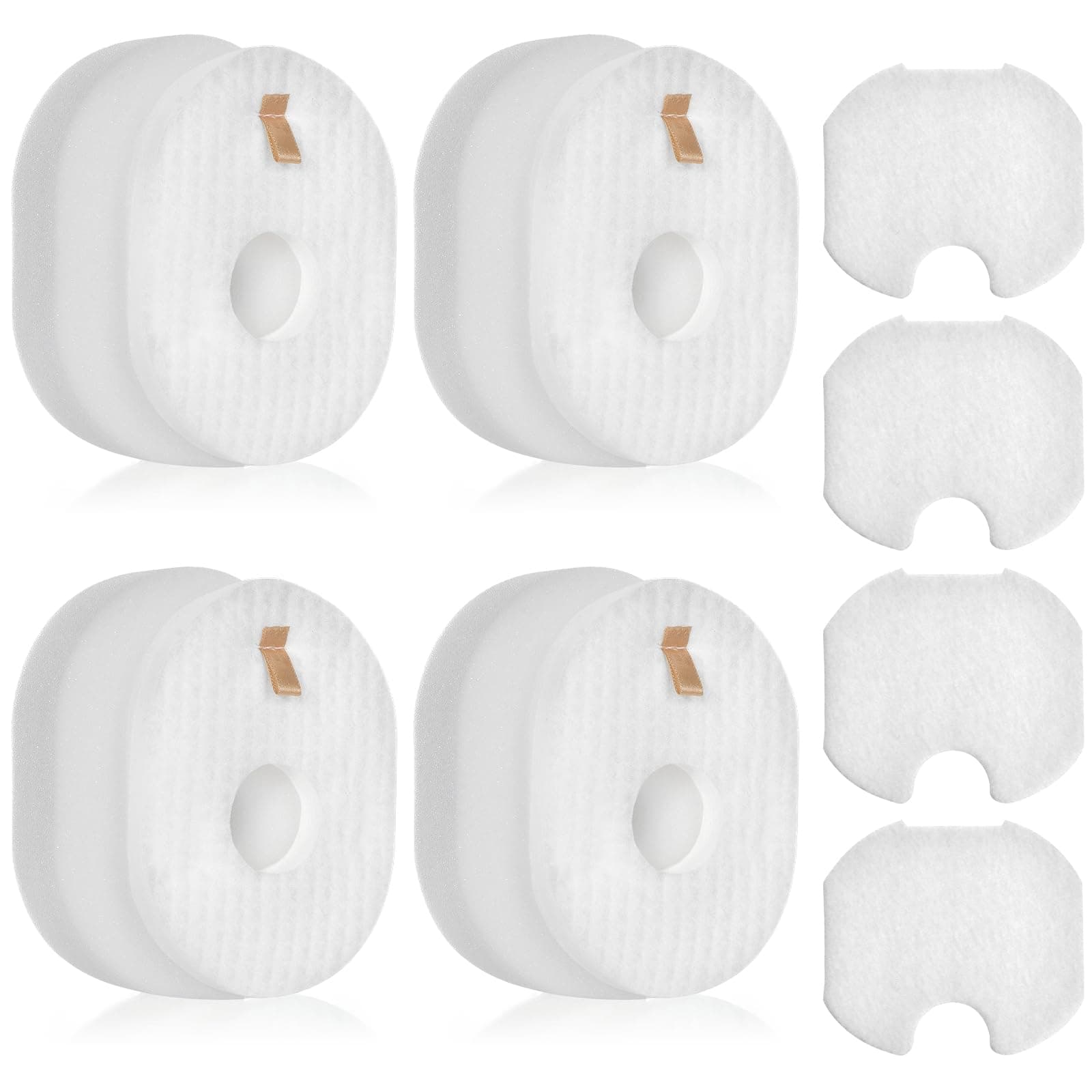 4 Pack Filter Replacement for Shark Rocket HV301, HV302, HV30126, HV300, HV305, HV292, HV307Q, QS301Q, HV310, UV450 Ultralight Corded Stick Vacuum, Part #XFFV300, 4 Foam + Felt + Post Filters