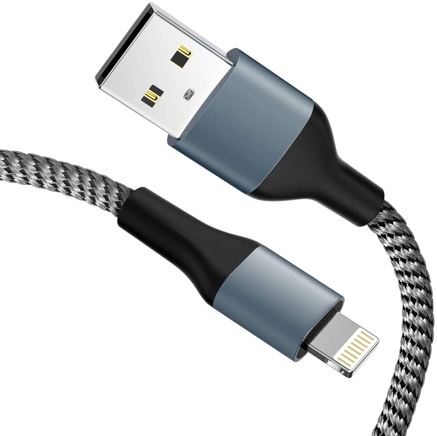 Amoner iPhone Charger Cable, Apple MFi Certified Lighting Cable 2 Pack 1M for New Airpods, iPhone Chargers, iPhone XS/XS Max/XR/iPhone X/ 8/8 Plus/ 7/7 Plus/ 6/6 Plus, iPad Pro Air 2 and More