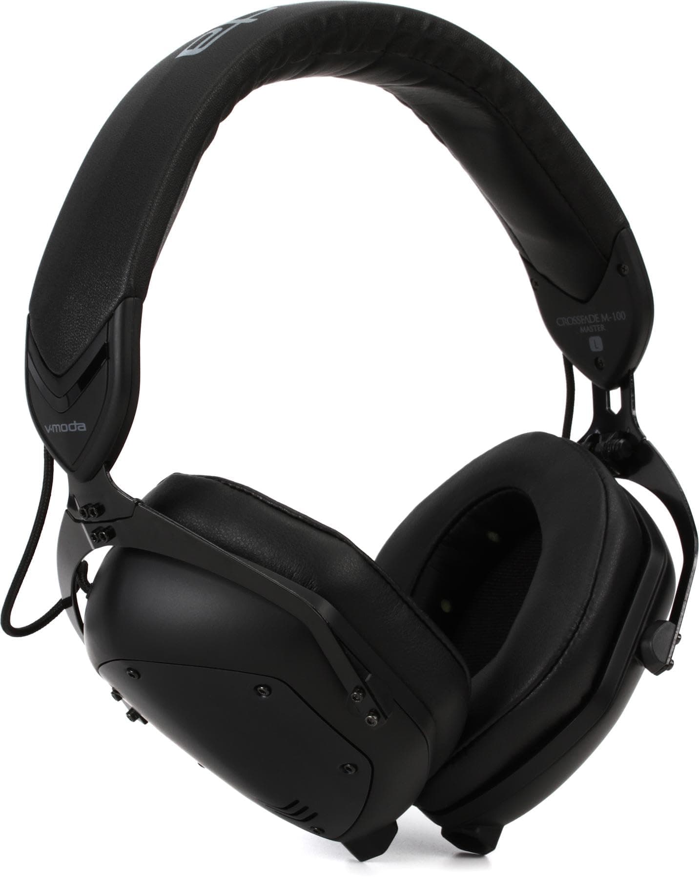 V-MODA M-100 Master M-100MA-MB Over-Ear DJ Monitor Headphone with High Resolution Support, Wired Connection Only, Black