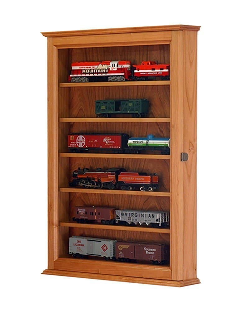 HO Model Train Display Cabinet- Cherry Hardwood