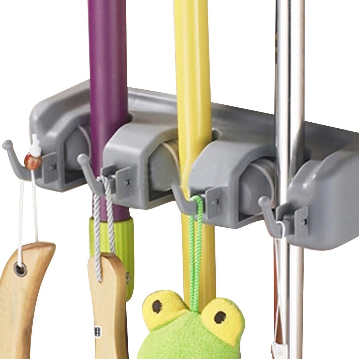Magic Holder 3-Position Mop and Broom Wall Organiser