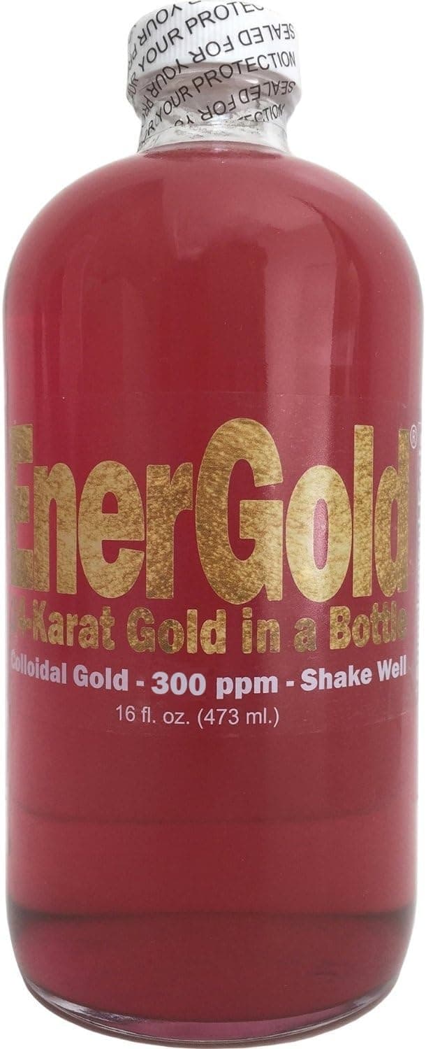 EnerGold® 99.99%-Pure Ultraconcentrated 300-ppm Ruby-Red Colloidal Gold. Deflect Radiation & EMFs, Repair DNA, Regenerate Pineal Gland, Rejuvenate All Tissues of the Body, Energize Your Aura,...