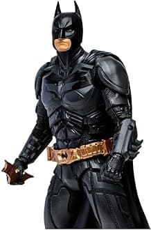 McFarlane Toys, 7-Inch DC Dark Knight Trilogy Batman Action Figure with 22 Moving Parts, Collectible DC Figure with Unique Collectible Character Card – Ages 12+, Multicolor