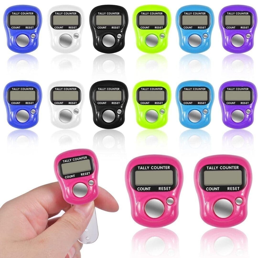 25 x Ring Tally Counter Finger Hand Digital Electronic Security Tasbeeh Tasbih
