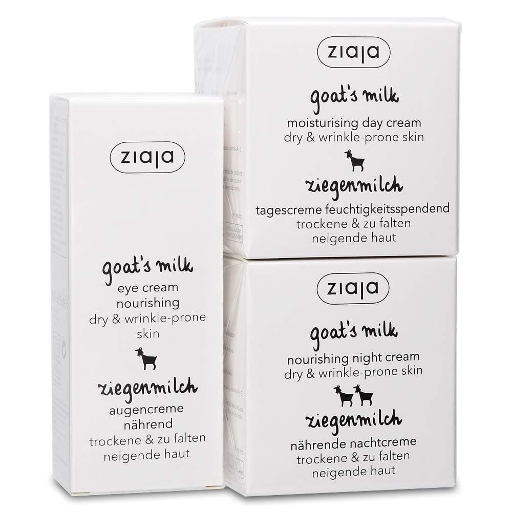 Ziaja Goat's Milk Bundle: Day, Night & Eye Cream