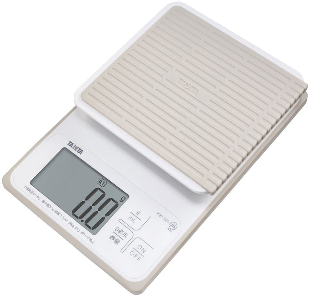 KW-320 WH Cooking Scale, Kitchen Scale, Cooking, Waterproof, Digital, 6.6 lbs (3 kg), Increments of 0.004 oz (0.1 g), Washable Kitchen Scale