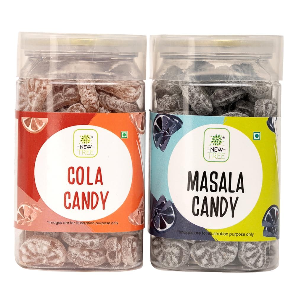 - New Tree Hoots Candy Combo Pack of 2 Cola Candy & Chatpata Masala Candy, II Flavoured Sugar Candy II Sweet & Chatpata Candy II pack of 2 Combined Weight 360gms